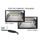 Univerzální zadní parkovací kamera Macrom AHD / CVBS