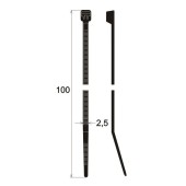 Stahovací pásky 100 x 2,5 mm (100 ks)
