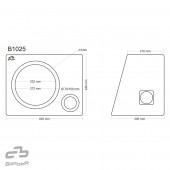 Bassreflexová ozvučnice Basser B1025 Black