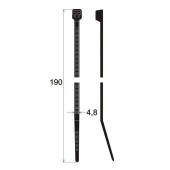 Kabelske vezice 190 x 4,8 mm (100 kom)