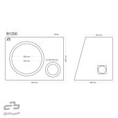 Bassreflexová ozvučnice Basser B1250 Black