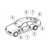 Plastové podložky Audi A3, A4, A4 Avant, TT