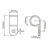Příchytka kabelového svazku 4,8 mm (100 ks)