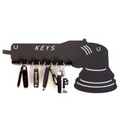 Věšák na klíče Poka Premium Hanger for car keys in shape of polishing machine with additional shelf