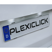 Černý držák SPZ Plexiclick V2 Black (113 mm)