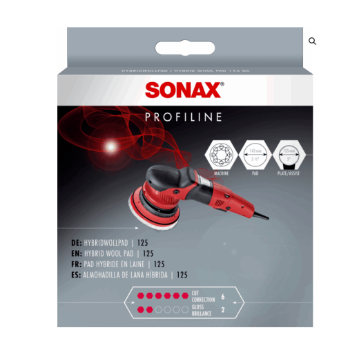 Hybrdiní vlněný kotouč Sonax Hybrid Woll Pad 125
