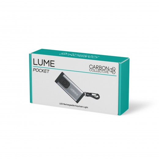 Svítilna Carbon Collective Rechargeable LED Keychain Light - LUME Pocket