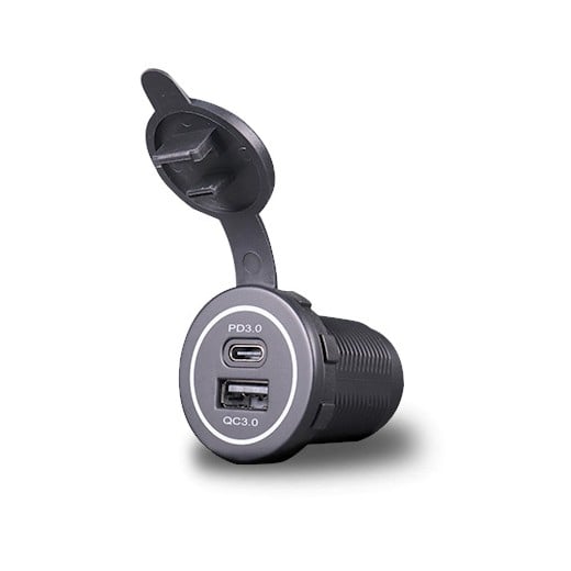 Nabíječka USB-A & USB-C vestavná, QC3.0, PD 3.0 MY1298