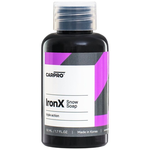 Autošampon odstraňující polétavou rez CarPro IronX Snow Soap (50 ml)