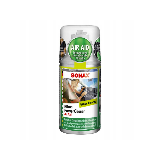 Čistič klimatizací proti zápachu Sonax Klima Power Cleaner AirAid Green Lemon (100 ml)