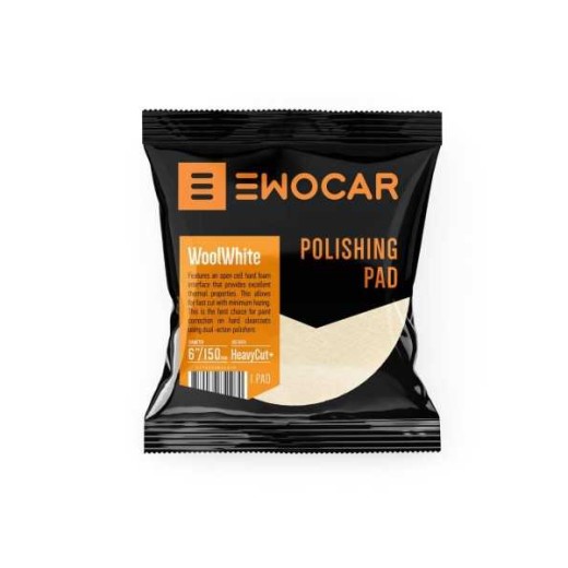Lešticí kotouč Ewocar WoolWhite Aggressive Wool Pad 45/35 mm