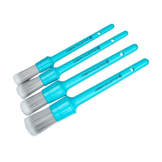Detailingové štětce Carbon Collective Firm Bristle Detailing Brush Set
