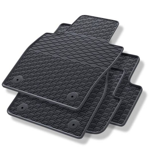 Gumové autokoberce Geyer & Hosaja pro Audi A1 (2018 ->) / Seat Arona (2017 ->), Seat Ibiza (2017 ->) / Volkswagen Polo (2017 ->), Volkswagen Taigo (2021 ->), Volkswagen T-Cross (2018 ->) / Škoda Fabia 4 (2021 ->)