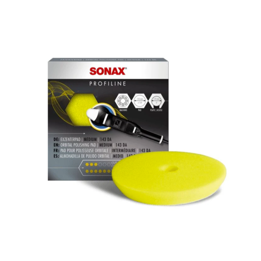 Středně měkký lešticí kotouč Sonax Exzenter Pad Medium 125