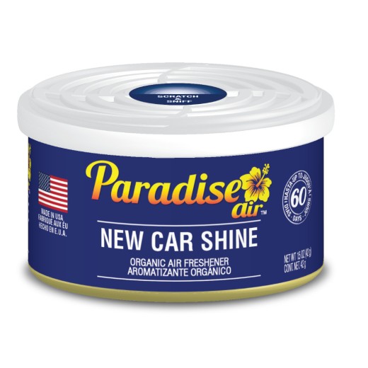 Osvěžovač vzduchu Paradise Air Organic Air Freshener New Car Shine - Nové auto (42 g)