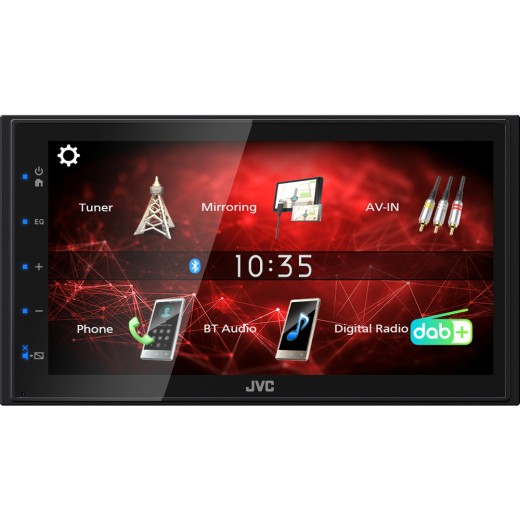 2DIN autorádio bez CD mechaniky JVC KW-M27DBT
