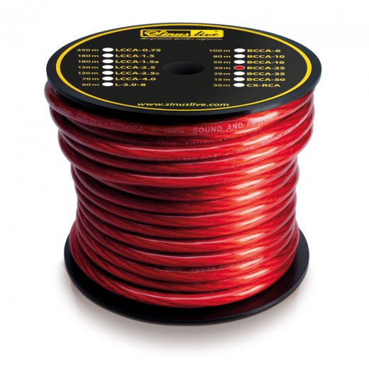 Napájecí kabel Sinus Live B-CCA-35 (červený)