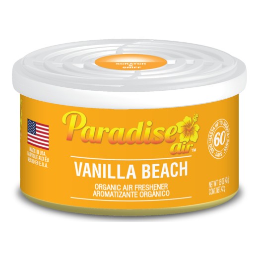 Osvěžovač vzduchu Paradise Air Organic Air Freshener Vanilla Beach - Vanilka (42 g)