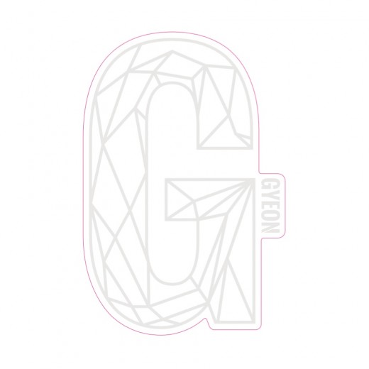 Samolepka Gyeon G Sticker White (200 mm x 131,3 mm)