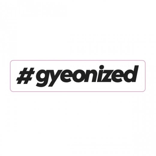 Samolepka Gyeon #gyeonized Sticker Black (17,9 mm x 100 mm)