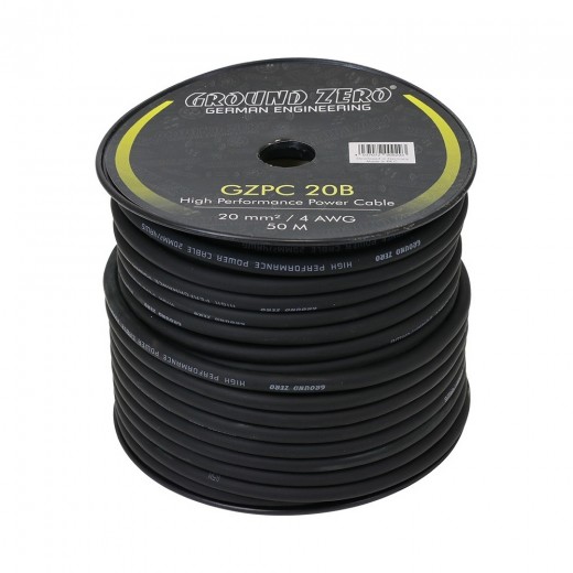 Napájecí kabel Ground Zero GZPC 20B (cena za 1 metr)