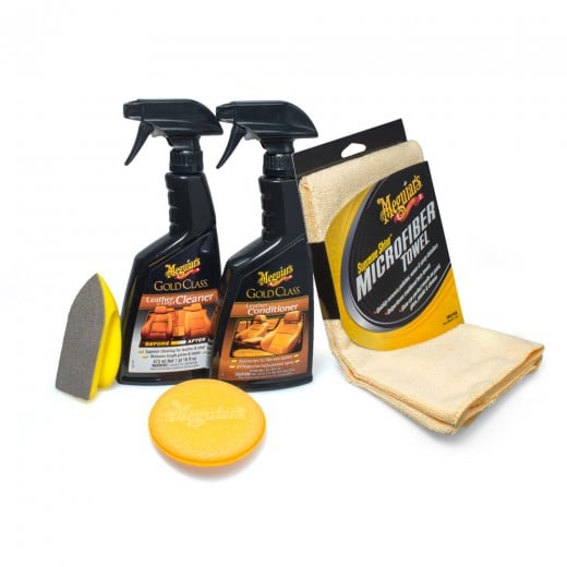 Kompletan set proizvoda za njegu automobila za čišćenje i zaštitu kožnih površina Meguiar's Heavy Duty Leather Care Kit