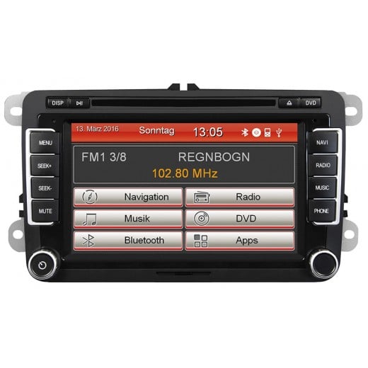 Autorádio ESX Naviceiver VNS720-VW-U1 pro Golf, Polo, Passat, Tiguan, Touran, Octavia, Superb, Yeti, Fabia