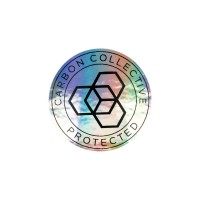 Samolepka Carbon Collective Oil Slick Protected Seal 40 mm