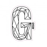 Samolepka Gyeon G Sticker Black (100 mm x 65,6 mm)