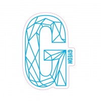 Samolepka Gyeon G Sticker Blue (100 mm x 65,6 mm)