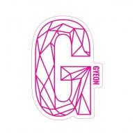 Samolepka Gyeon G Sticker Pink (100 mm x 65,6 mm)